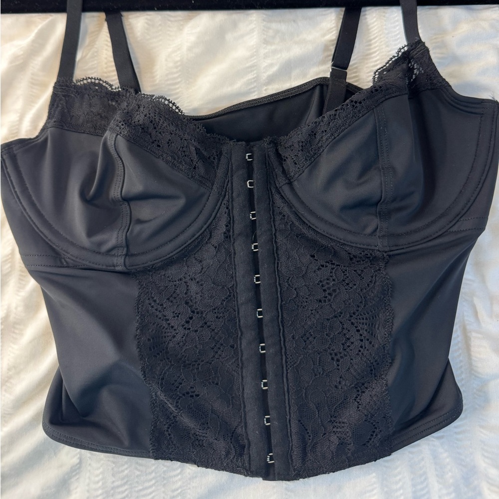 Hollister Corset Going Out Top - Black 🖤